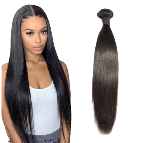 12A Virgin Hair Extensions Straight Bundle Hair 14"- 28" Full Ends 1 Bundle per pack