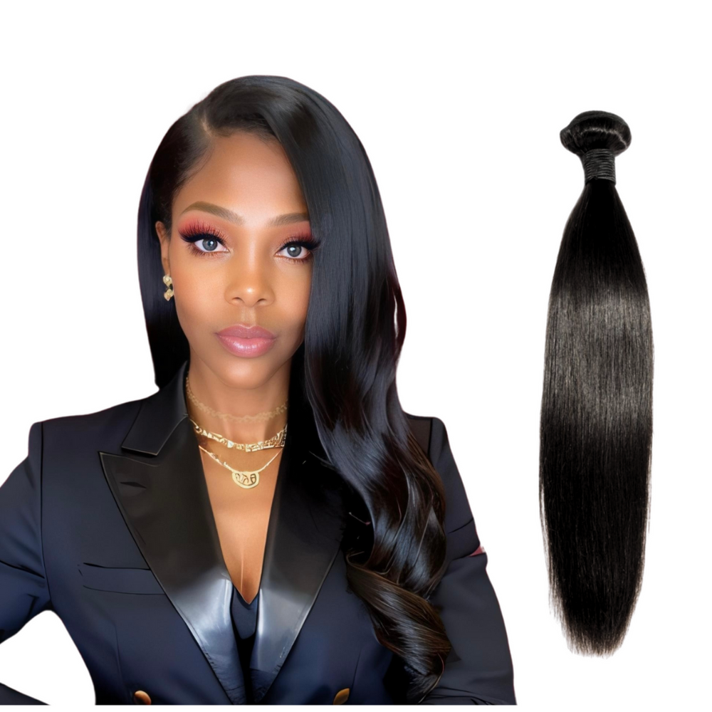 12A Virgin / Raw Hair Extensions Straight Bundle Hair 14"- 28" Full Ends 1 Bundle per pack