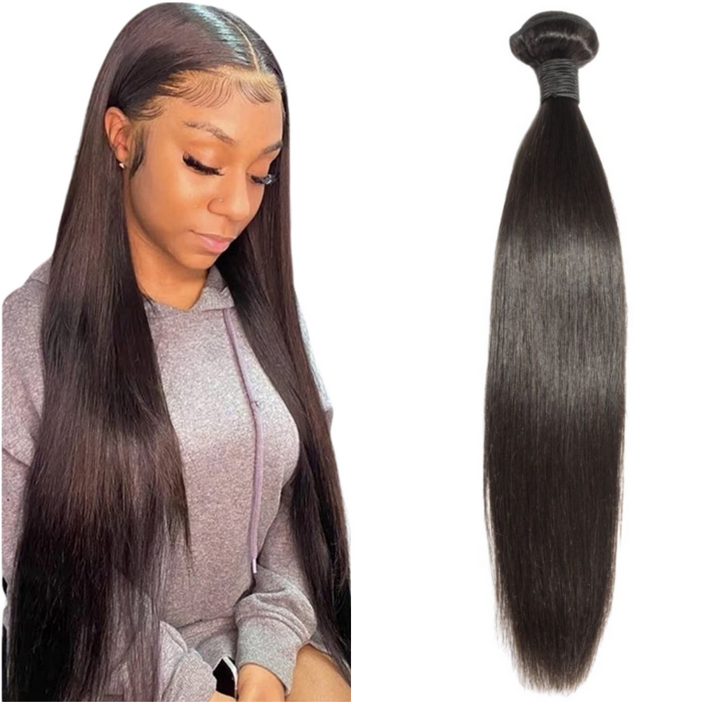 12A Virgin / Raw Hair Extensions Straight Bundle Hair 14"- 28" Full Ends 1 Bundle per pack