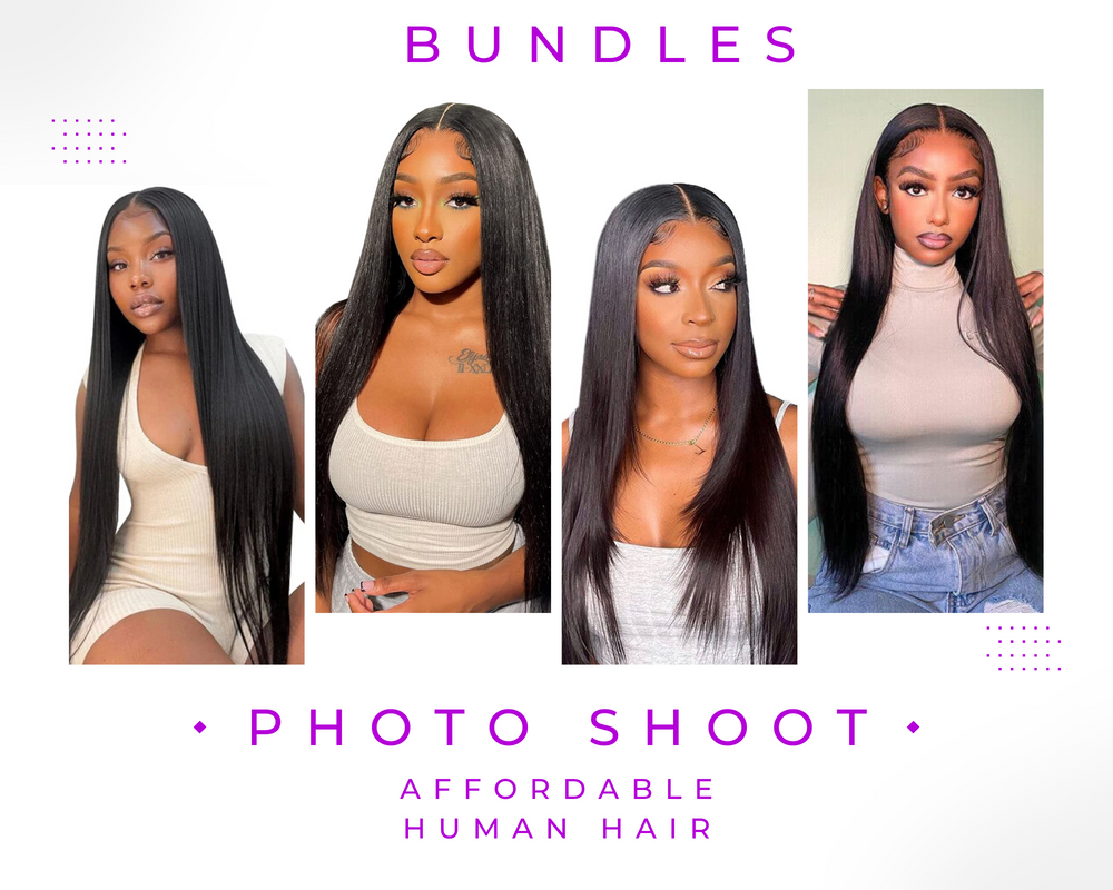 12A Virgin / Raw Hair Extensions Straight Bundle Hair 14"- 28" Full Ends 1 Bundle per pack