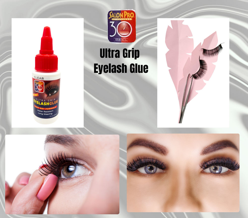 30 Sec Strip Eyelash Bond Black or Clear Strong All Day Hold for Eyelash Extension 1 fl oz/30 ml