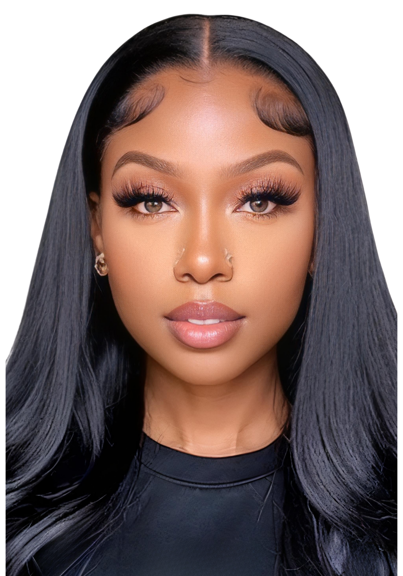 13x4 Full Frontal Lace Front Wig Straight Human Hair