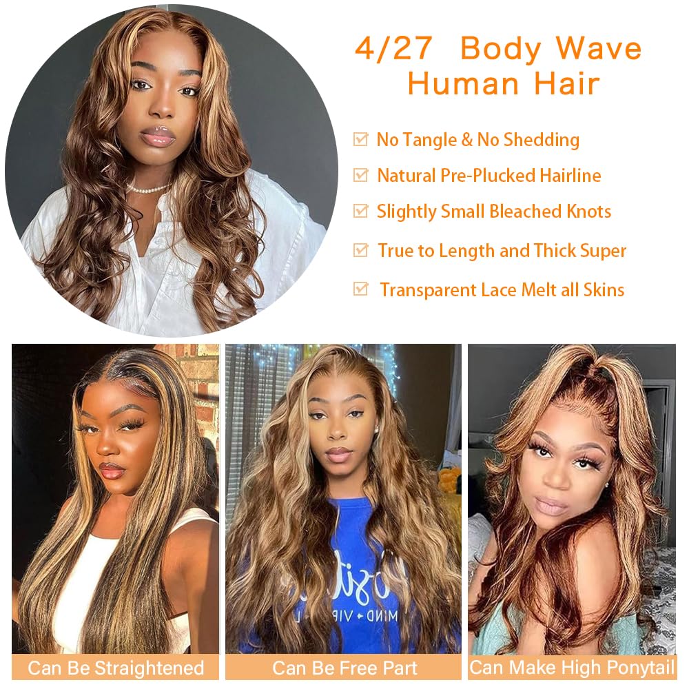 613 Lace Front Wig Human Hair 13x6 Transparent Lace Straight Blonde Lace Front Wigs Human Hair 613 HD Lace Frontal Wig 180% Density Pre Plucked with Baby Hair Blonde Wig Human Hair 24 Inch