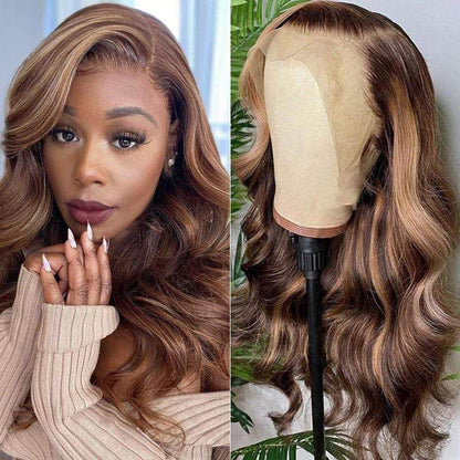 613 Lace Front Wig Human Hair 13x6 Transparent Lace Straight Blonde Lace Front Wigs Human Hair 613 HD Lace Frontal Wig 180% Density Pre Plucked with Baby Hair Blonde Wig Human Hair 24 Inch