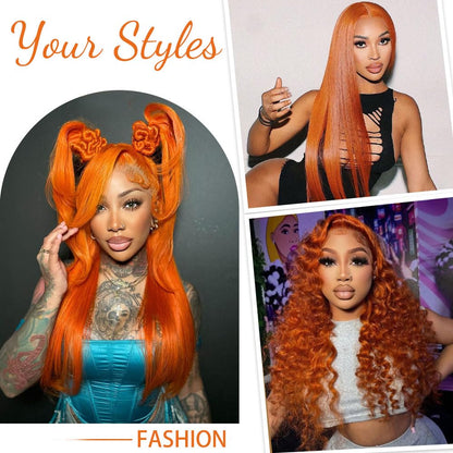 Red Lace Front Wigs Human Hair Pre Plucked 13x4 HD Colored Human Hair Lace Front Wigs Red Body Wave Lace Front Wigs Human Hair Red Frontal Wigs Human Hair 180% Density Red Wig Human Hair 24 Inch