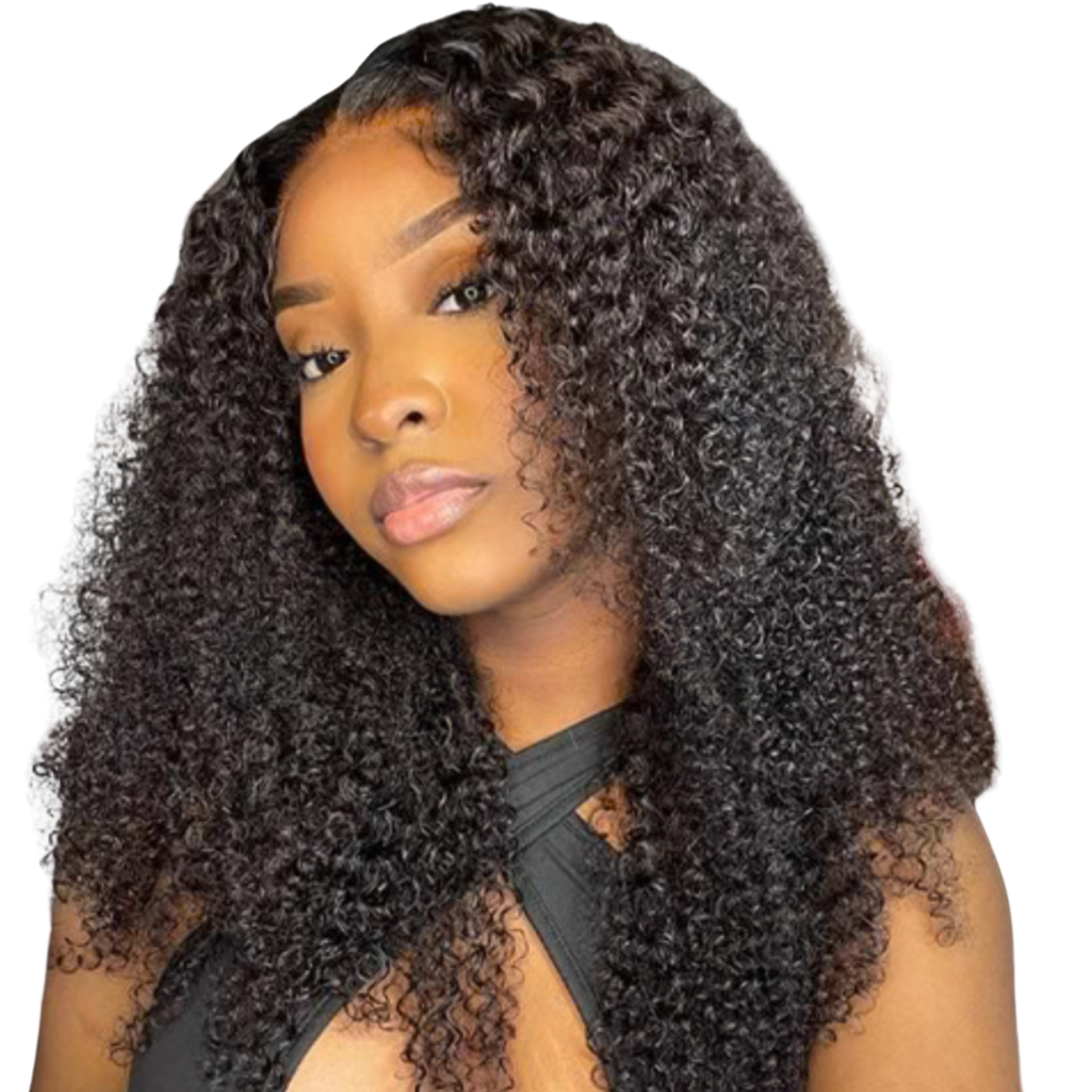 Curly Lace Wig 14" ~18" Full Frontal Lace Wigs 13x4 Transparent Lace 150% Density The Boss Hair 80