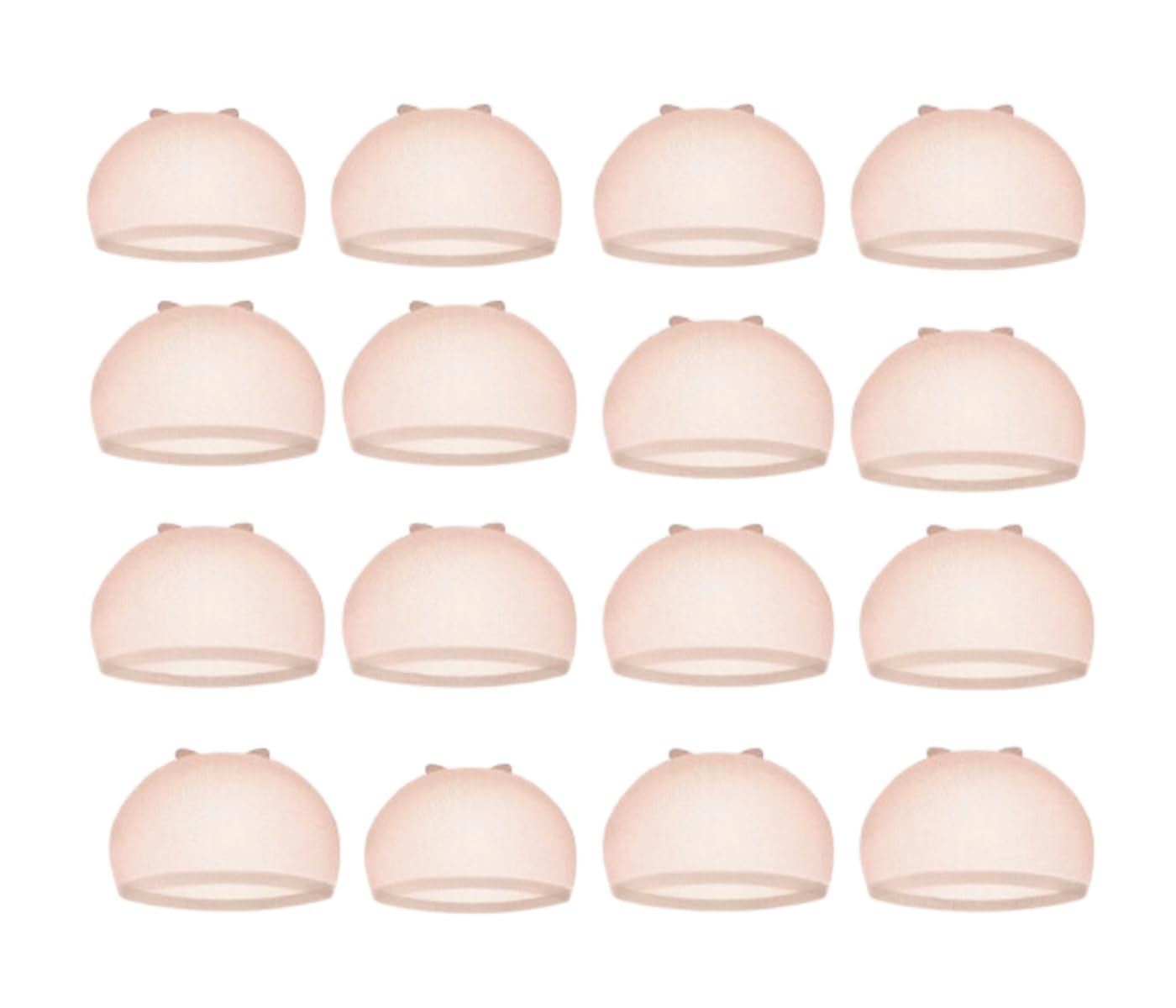 HD Wig Caps (16 pcs) Ultra Thin Invisible Lace Front Wig Caps Nylon Stocking Caps Sheer Nude Transparent Fit Melted Scalp Look (8pk / 16 pcs) (Amazon) The Boss Hair 14