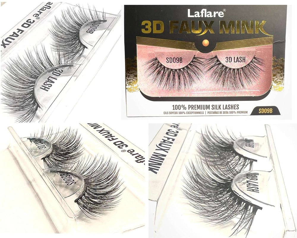 BUY 1 GET 1 FREE-3D Faux Mink Eyelashes Premium Silk Lashes Feather Light Reusable Natural Looking Easy to Apply