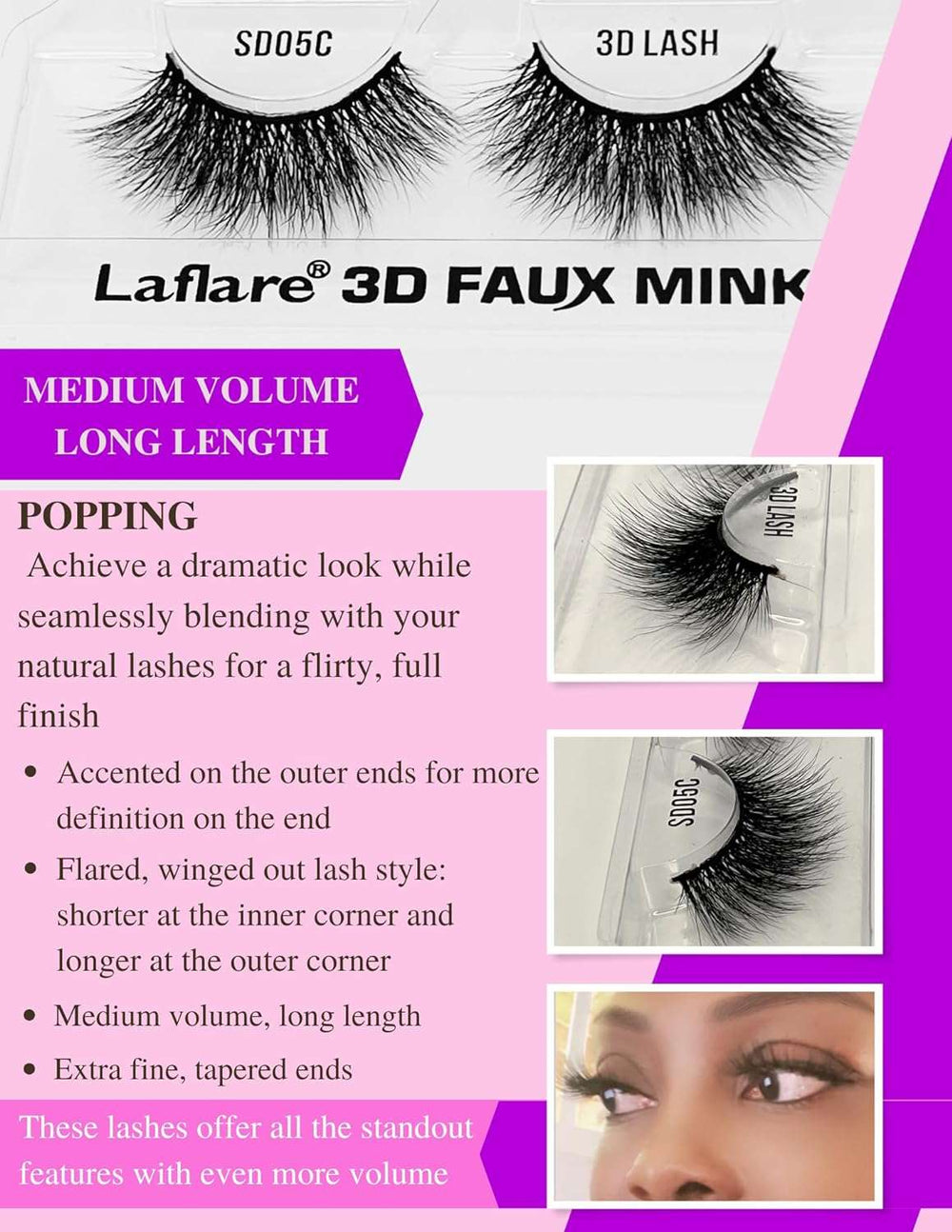 BUY 1 GET 1 FREE-3D Faux Mink Eyelashes Premium Silk Lashes Feather Light Reusable Natural Looking Easy to Apply