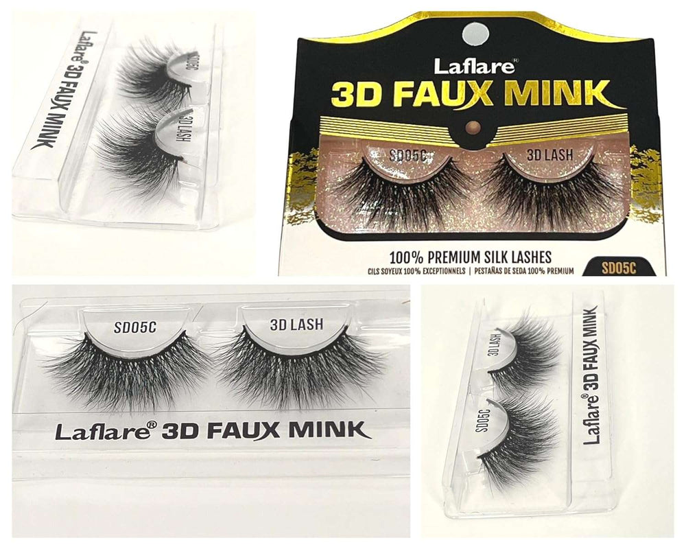 BUY 1 GET 1 FREE-3D Faux Mink Eyelashes Premium Silk Lashes Feather Light Reusable Natural Looking Easy to Apply