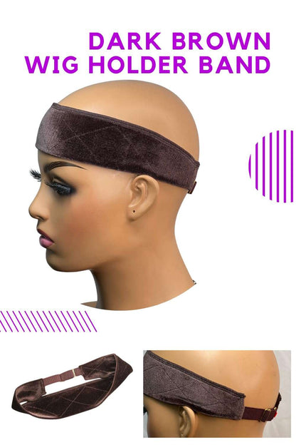 Non Slip Wig Grip Small Adjusts to Medium Headband Secures Wig Front 4in Silk Section Wear & Go Lace Wigs The Boss Hair 1