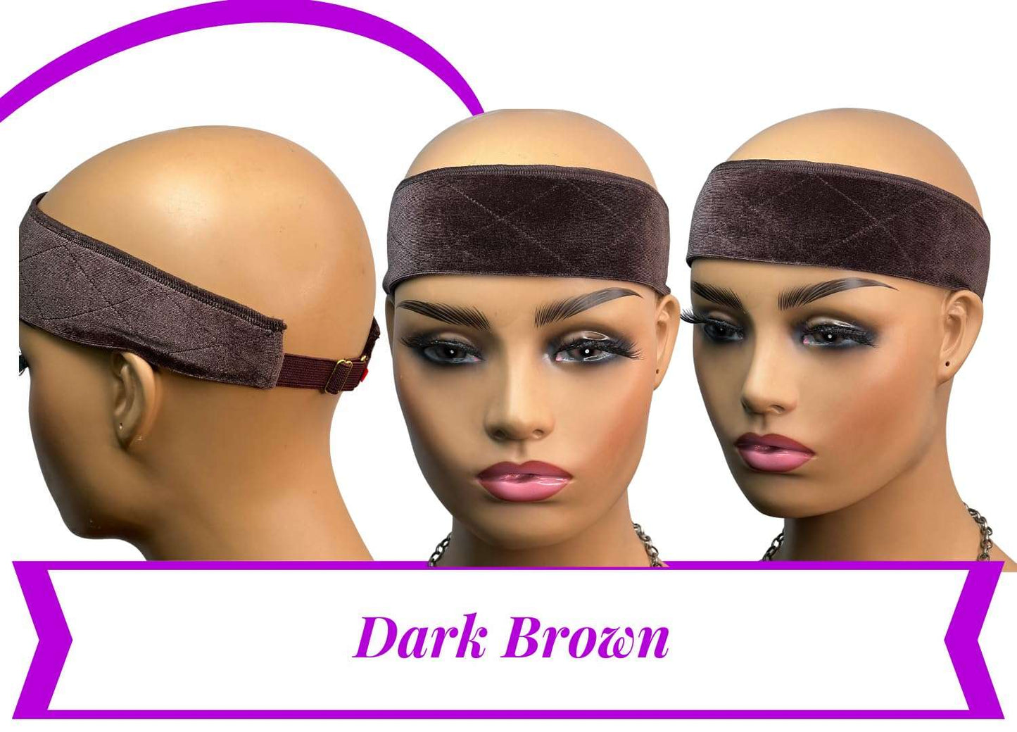 Non Slip Wig Grip Small Adjusts to Medium Headband Secures Wig Front 4in Silk Section Wear & Go Lace Wigs The Boss Hair 1