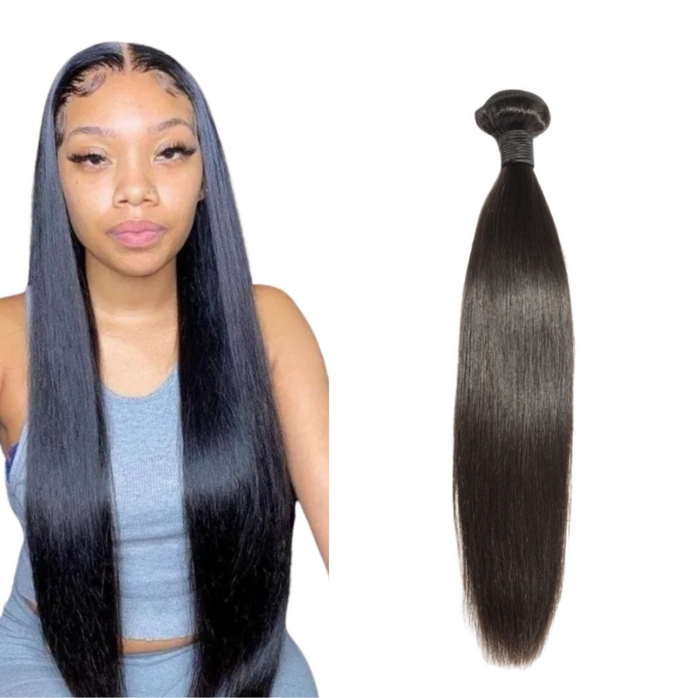 12A Virgin / Raw Hair Extensions Straight Bundle Hair 14"- 28" Full Ends 1 Bundle per pack